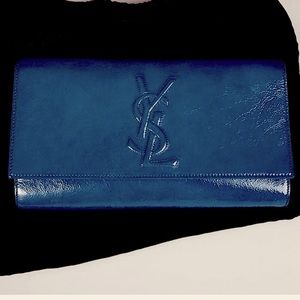 Ysl Belle De Jour Patton Dark Teal Patent Leather… - image 1